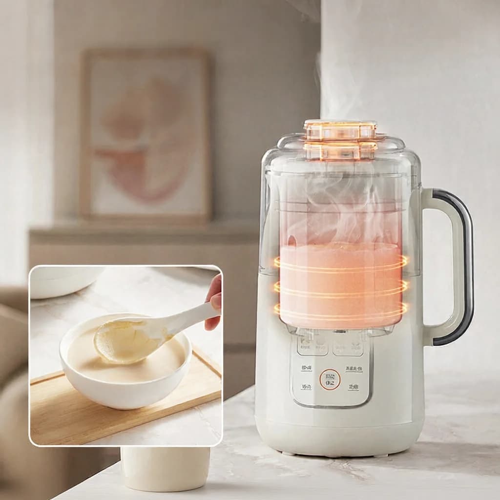 1.2L grijač i blender za sojino mlijeko s unutarnjom posudom od nehrđajućeg čelika