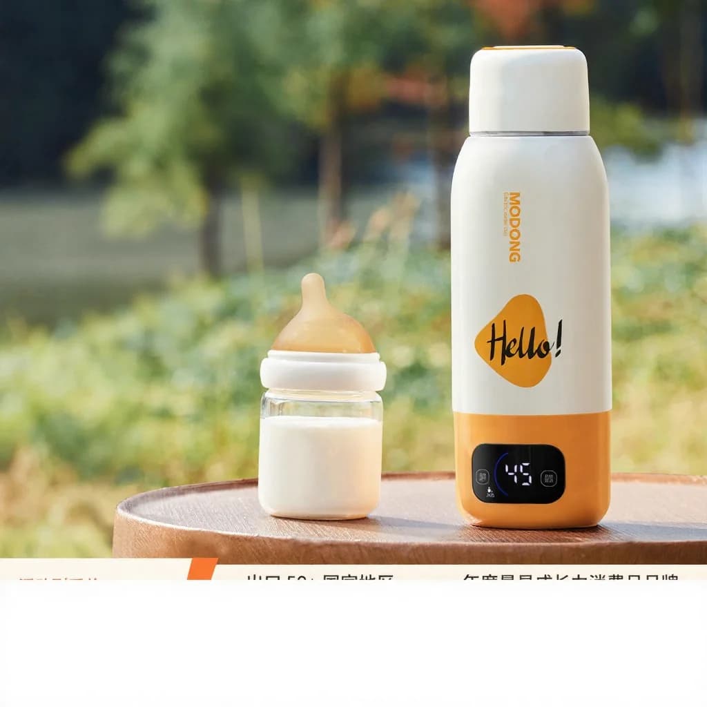 Prijenosna čaša za zagrijavanje dječje formule, 550 mL Ultra, kuhanje na struju + bežično održavanje topline