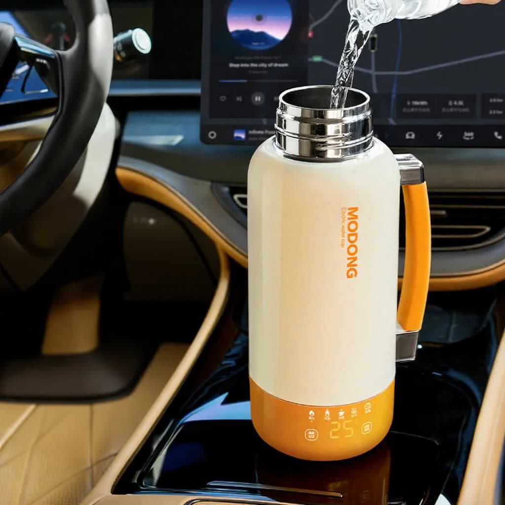 Prenosiva električna putna šalica-čajnik s automatskim isključivanjem