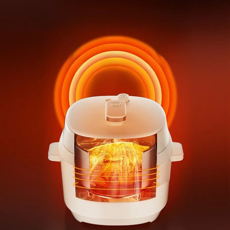 Električni lonac pod tlakom 5L s dvostrukim unutarnjim posudama, 900W