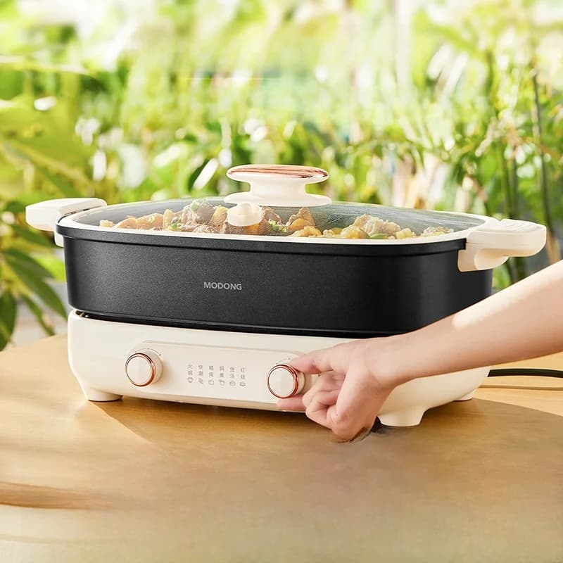 Razdijeljeni električni hot pot 7L s neovisnom kontrolom temperature u dvije zone