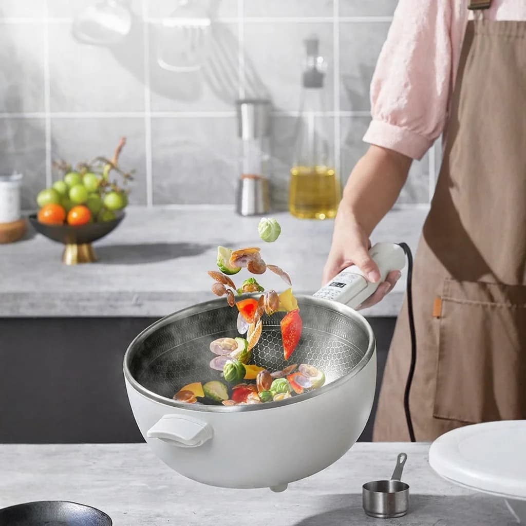 Električni multifunkcionalni hot pot s košarom za paru 5L 220V