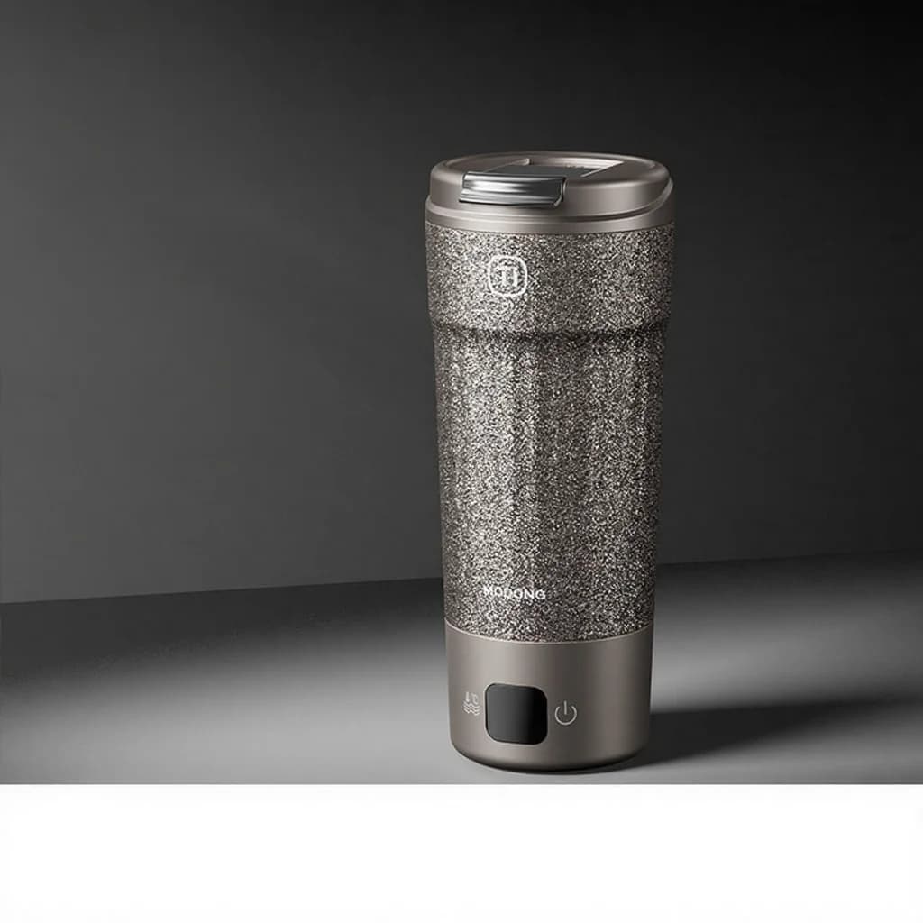 Titanium električna putna šalica 400ml s prikazom temperature