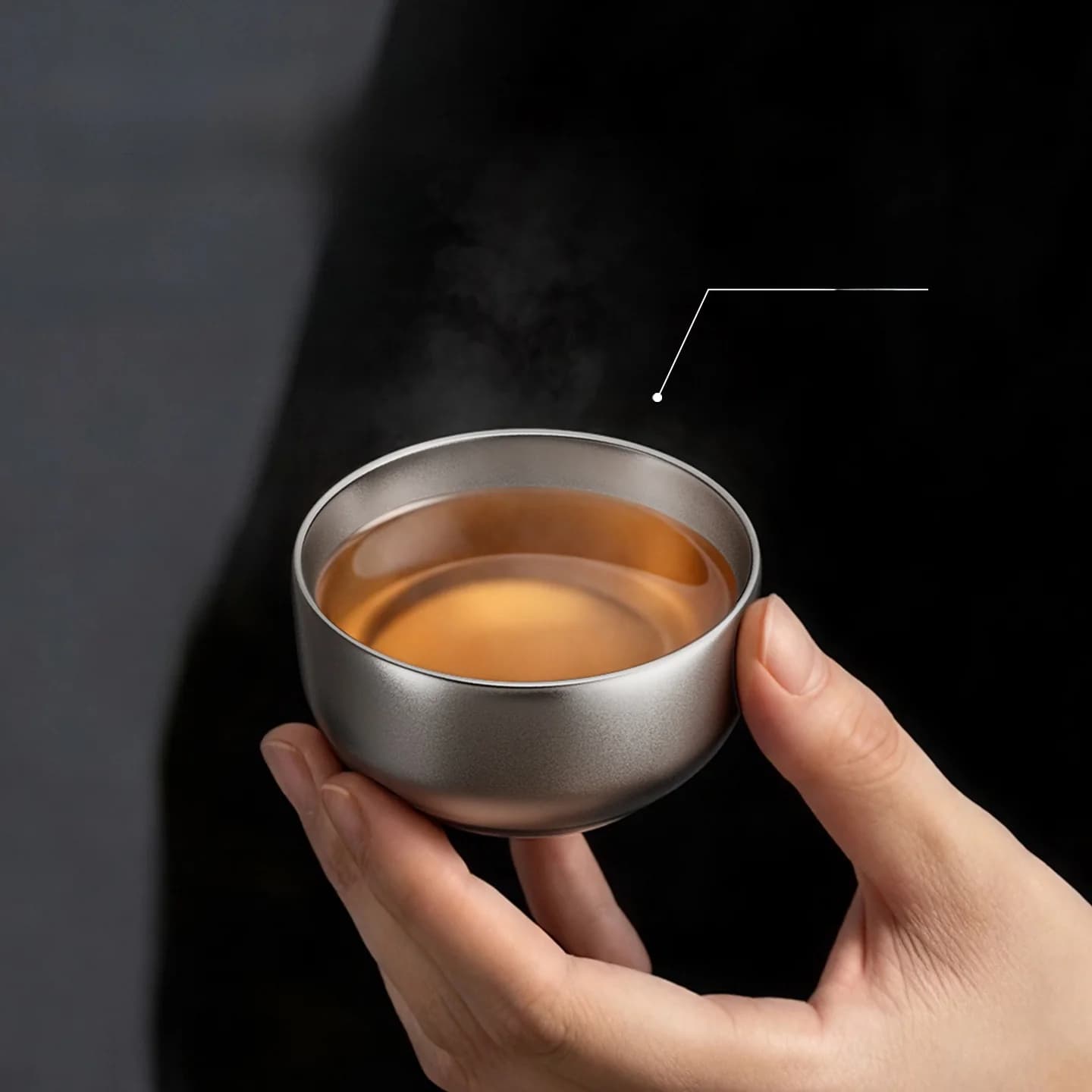 Čajni set od čistog titana Gongfu 55ml ručni, jednostavna završna obrada