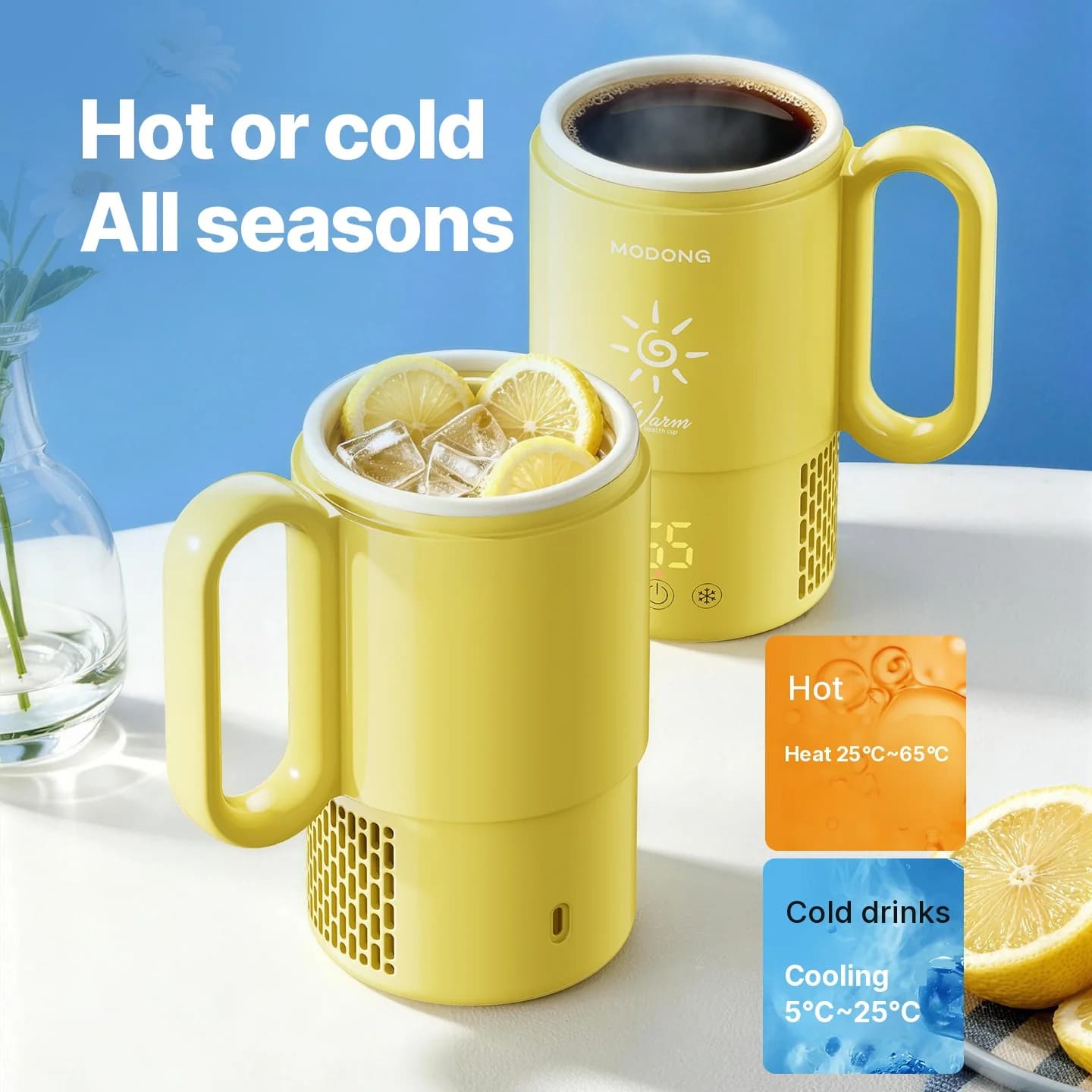 Mini šalica za hlađenje i grijanje 450 mL 36 W dodirno upravljanje