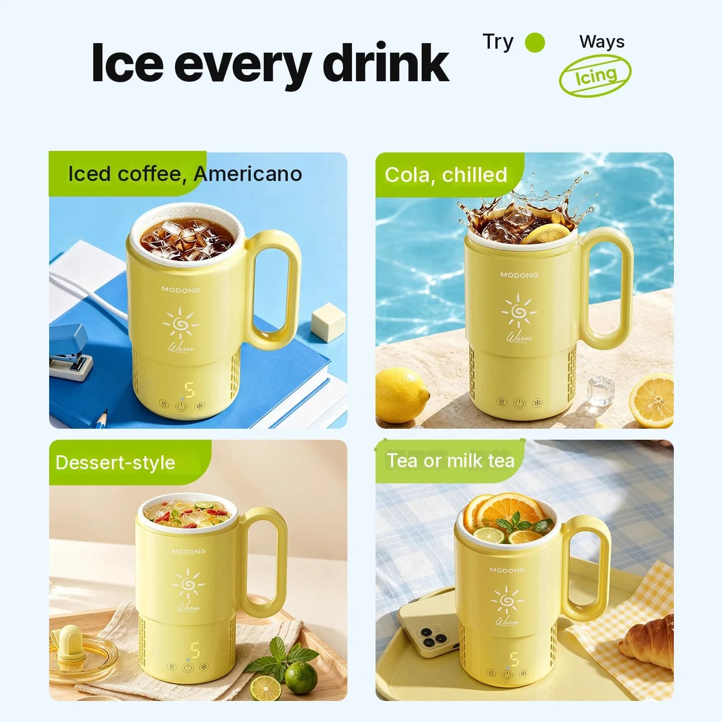 Mini šalica za hlađenje i grijanje 450mL 36W upravljanje dodirom