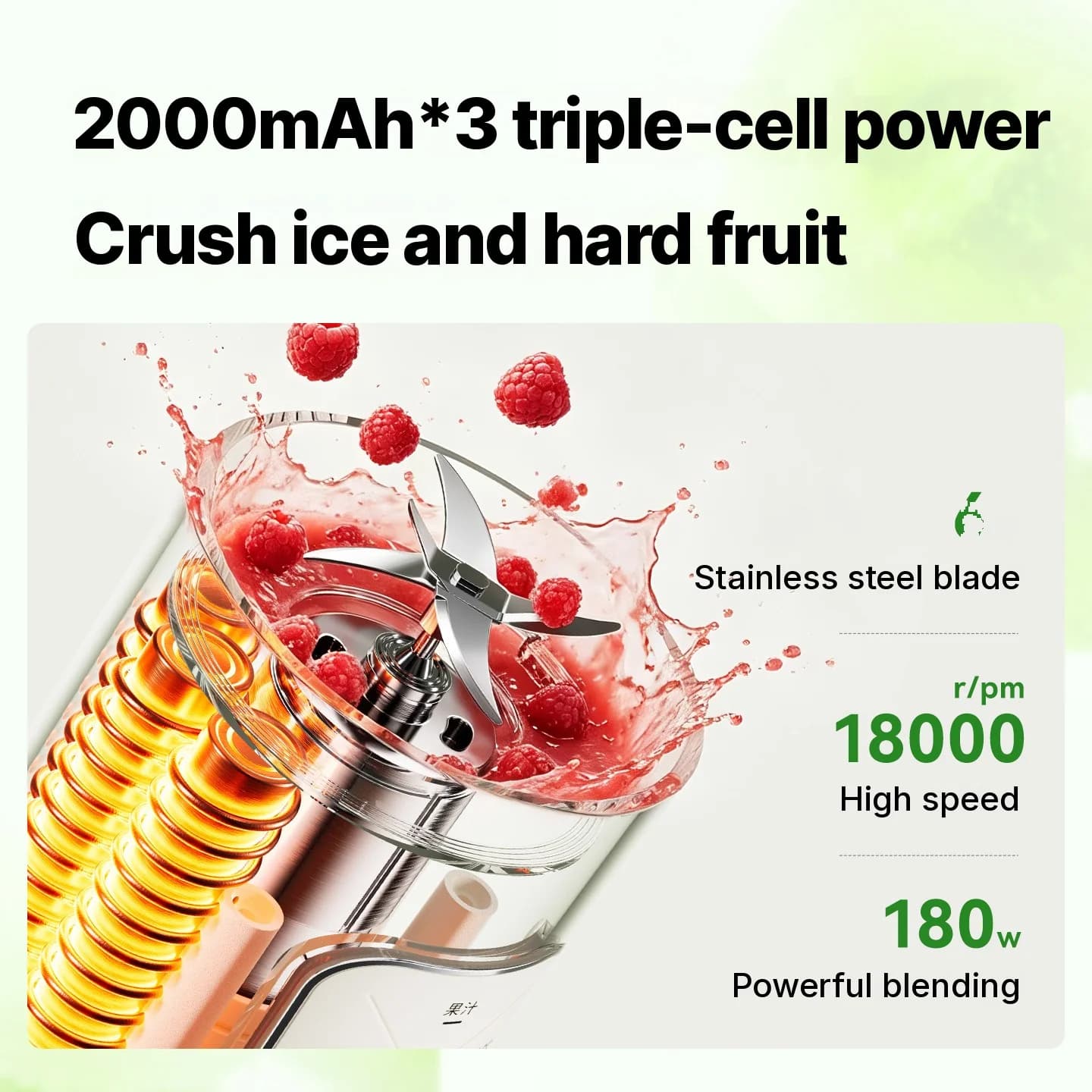 Prijenosna bežična blender šalica za sokove i smoothieje