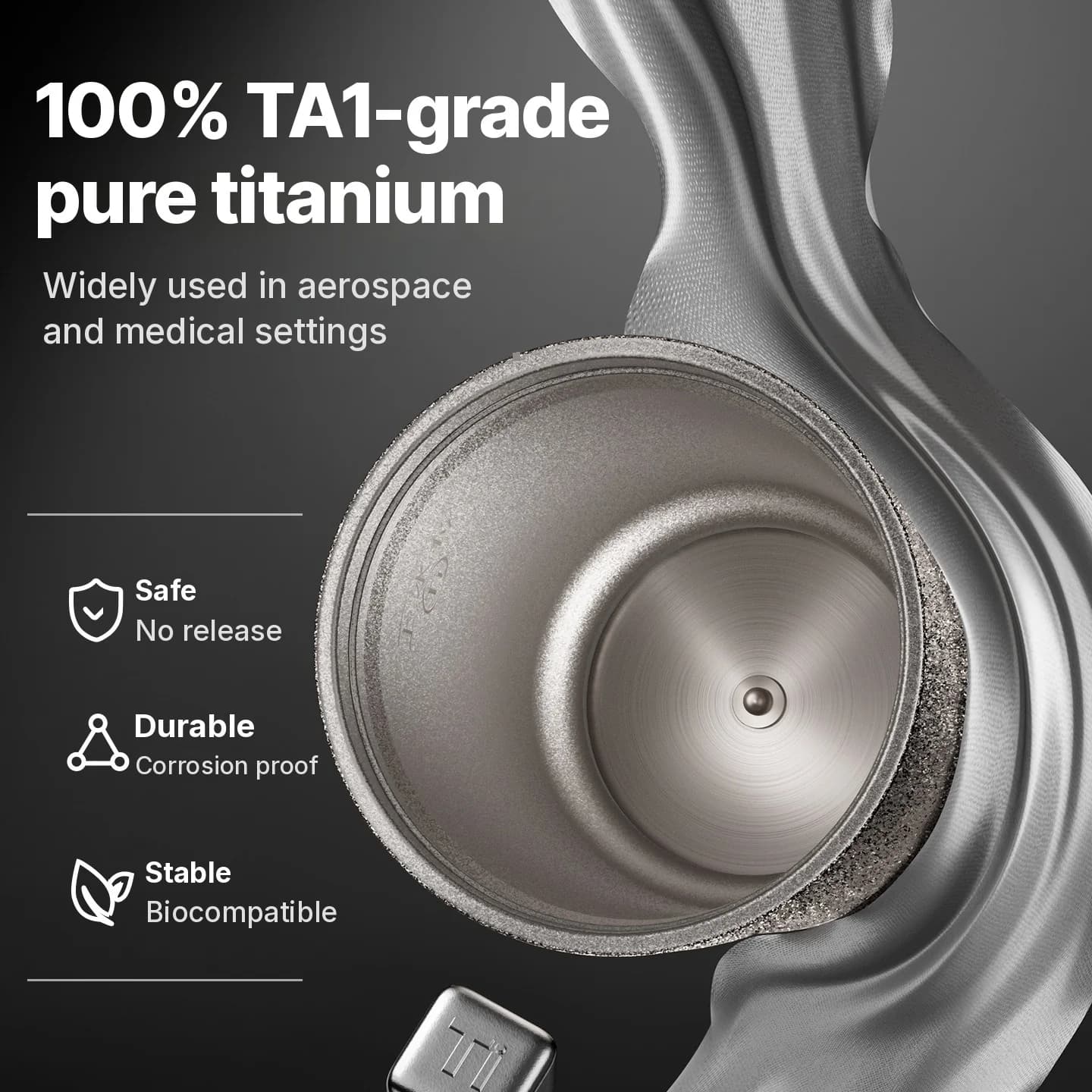Titanium električna putna šalica 400ml s prikazom temperature