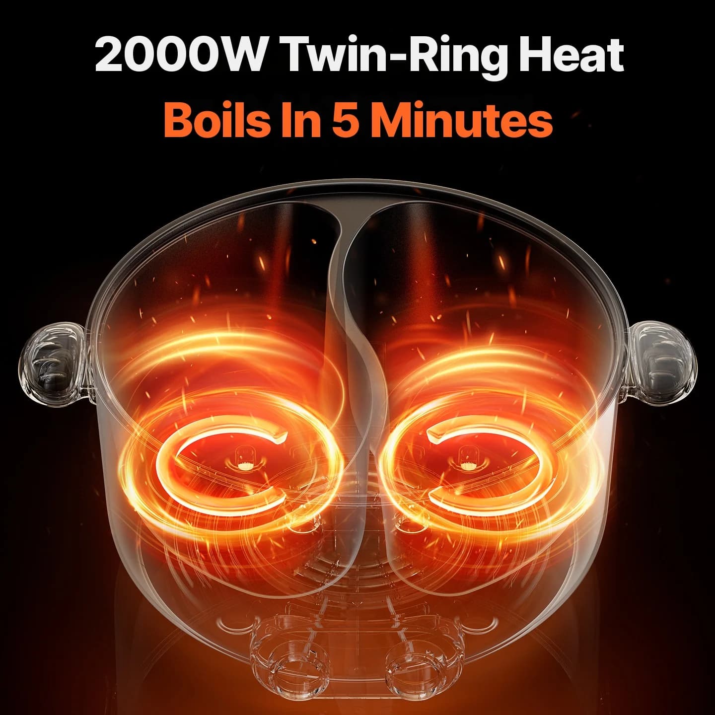 Električni hot pot 6L s dvije zone i neovisnom kontrolom temperature