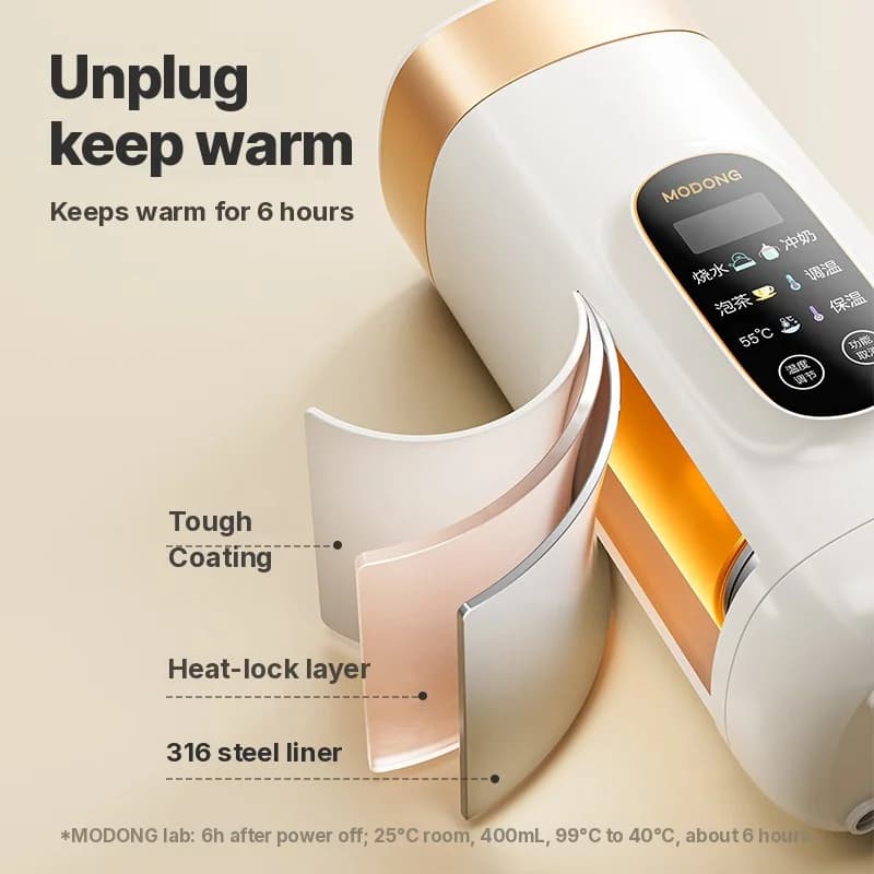 Prijenosna električna šalica za zagrijavanje s kontrolom temperature