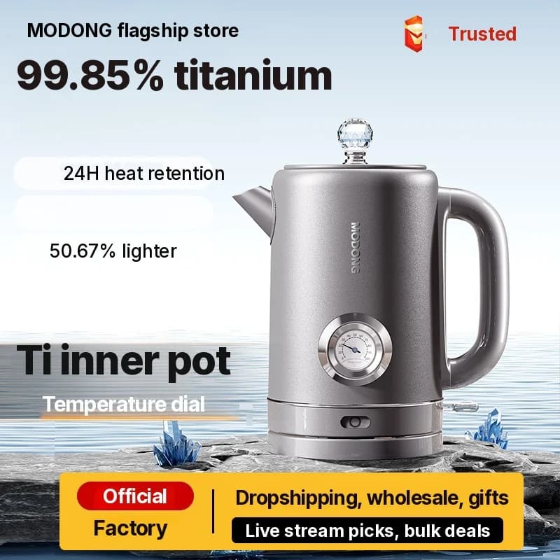 Čajnik od čistog titana 1.8L s prikazom temperature