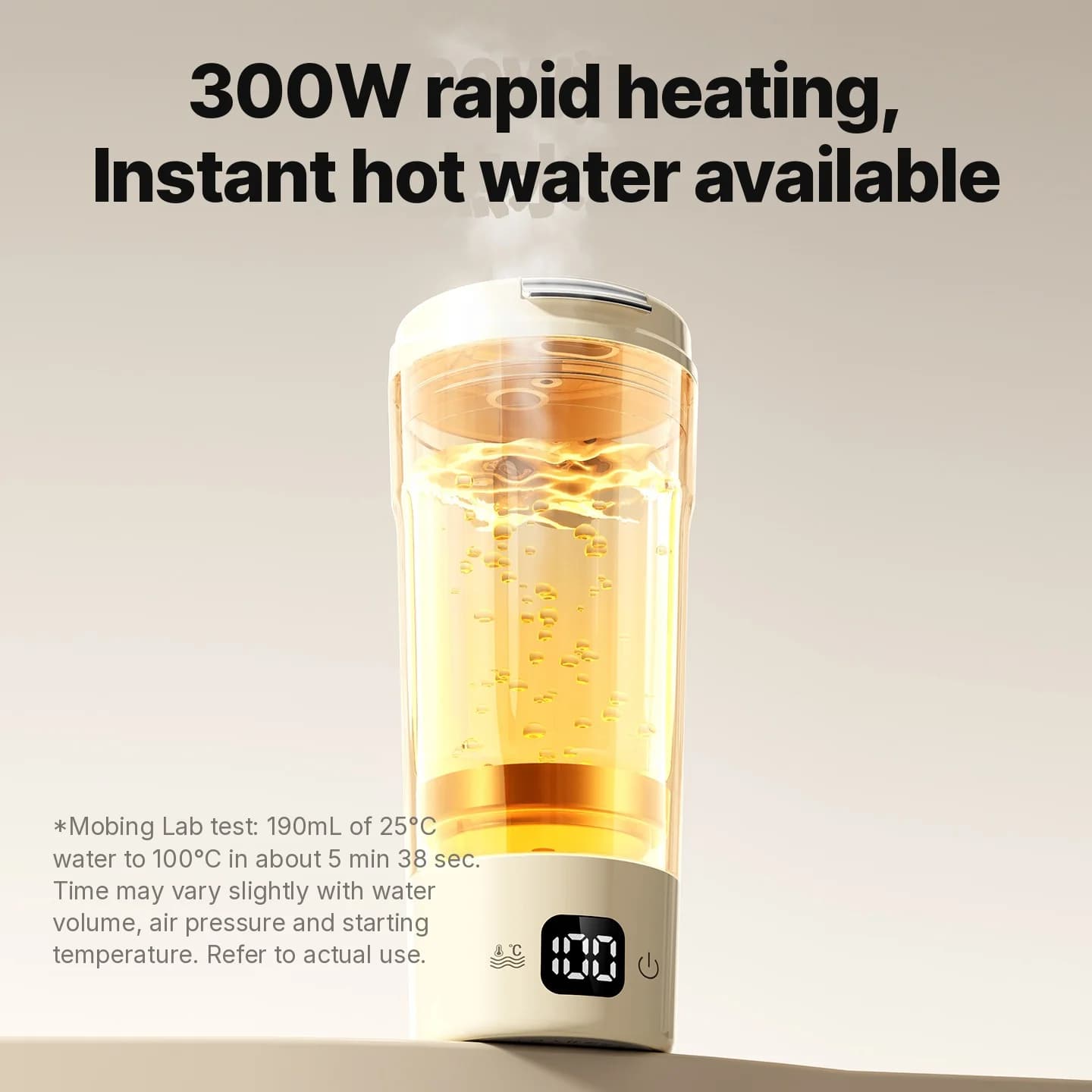 Prijenosna električna grijaća šalica, 400mL, 7 postavki temperature