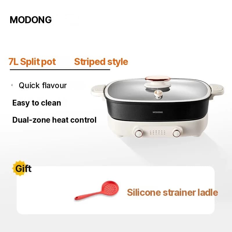 Električni hot pot 7L s pregradom ili četiri odjeljka, 220V, podijeljena posuda