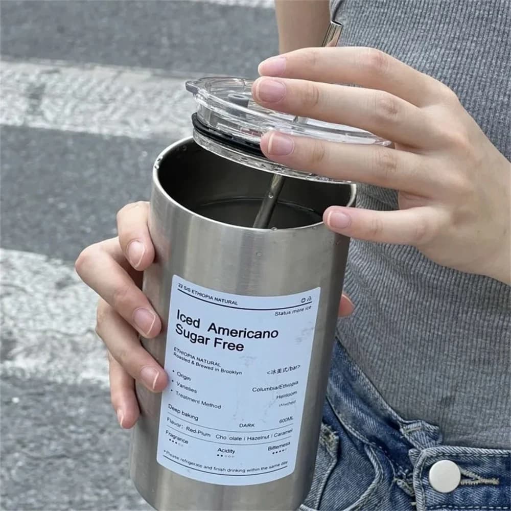 Termos šalica sa slamkom 600 ml