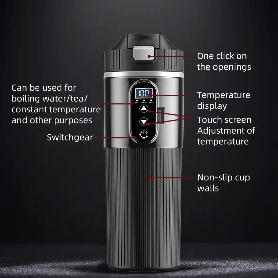 Električna grijaća šalica 500ml 12V/24V
