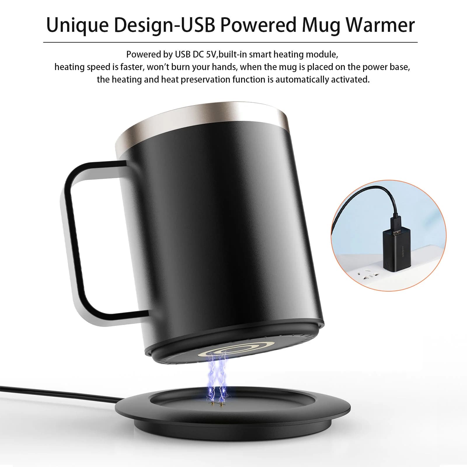 USB grijana šalica za kavu od 12 oz